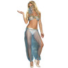 Subblime - Ensemble Lingerie Bleu Style Indien S/M